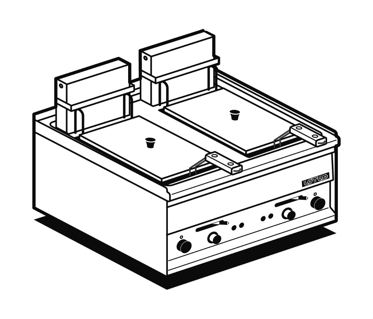 OFFERTA Friggitrice trifase LT. 8+8 F2/8-94ET LOTUS