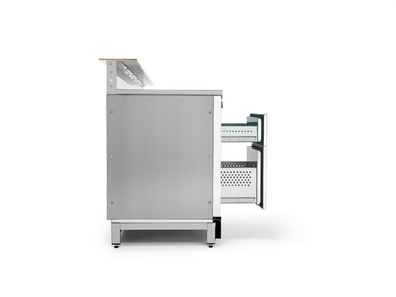 Bar counter refrigerated BBAR45CB8V with provision for counter top