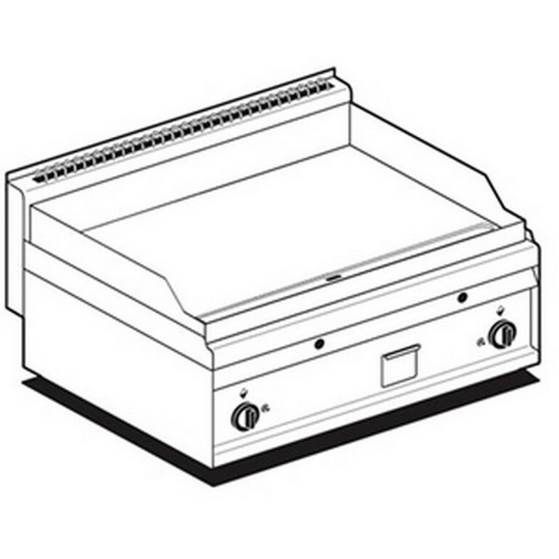 Fry top with gas AFP / FTL-8G smooth plate