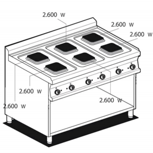 Professional electric cookers AFP / PCQ-712ET